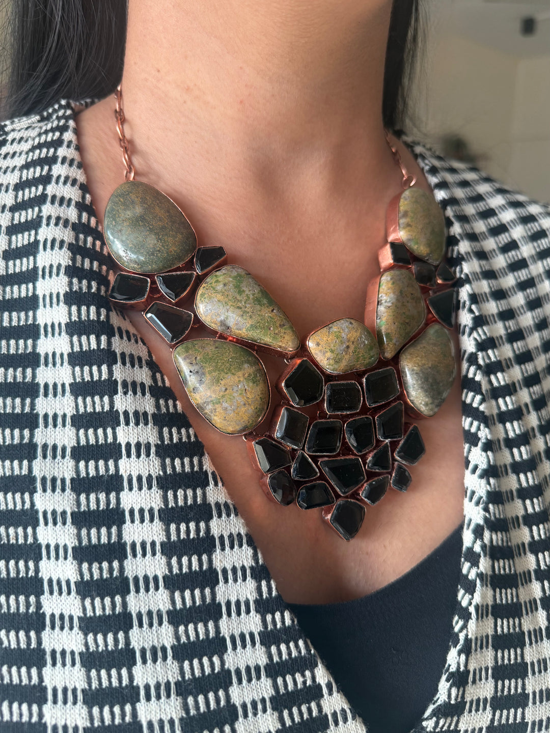 Statement Black Onyx Necklace