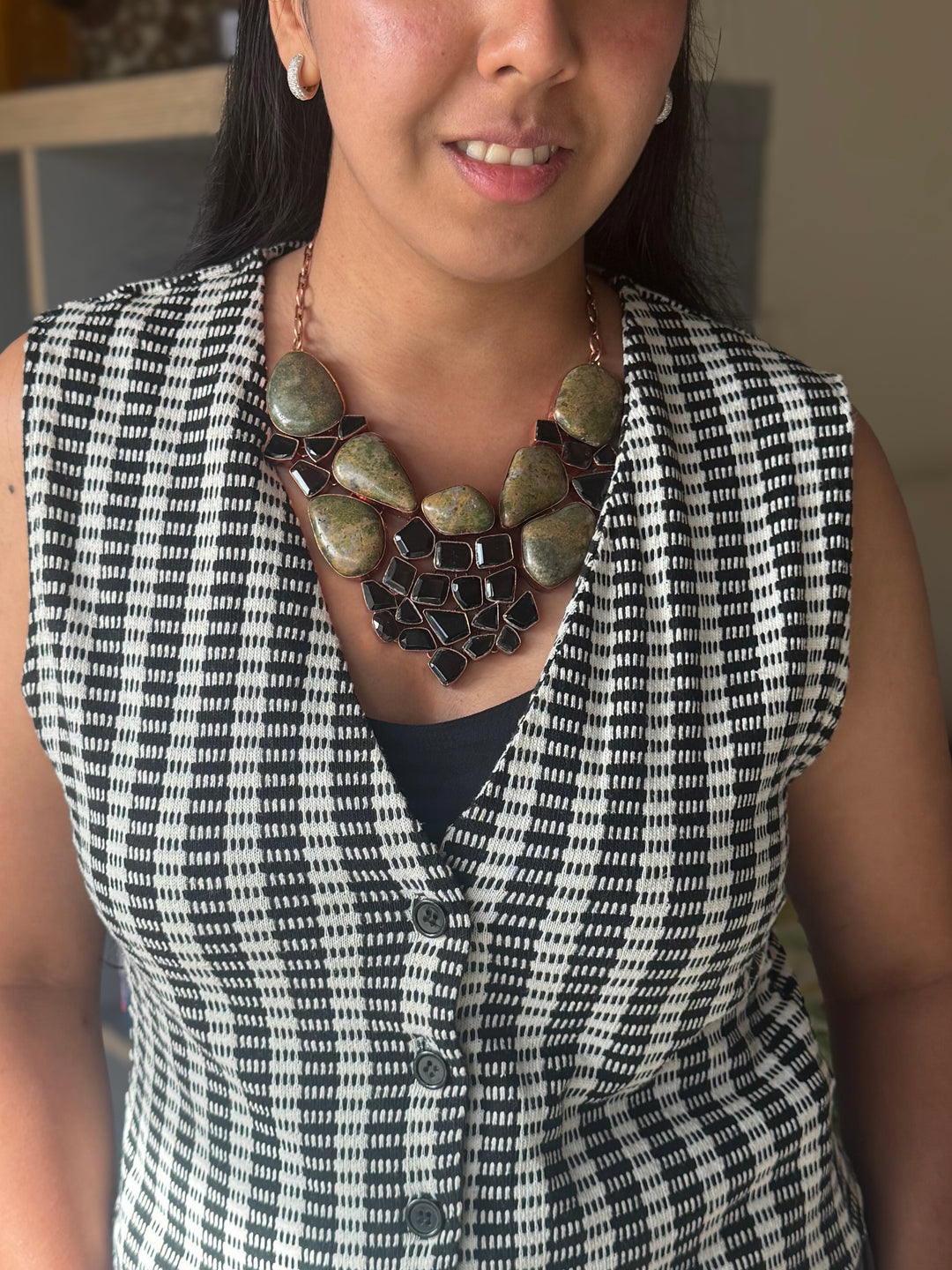 Statement Black Onyx Necklace