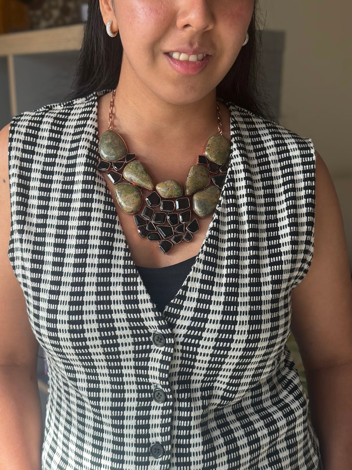 Statement Black Onyx Necklace