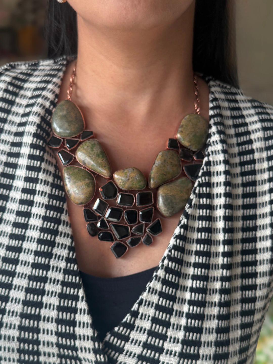 Statement Black Onyx Necklace