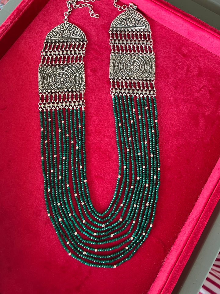 Green Onyx Sterling Silver Rani Haar