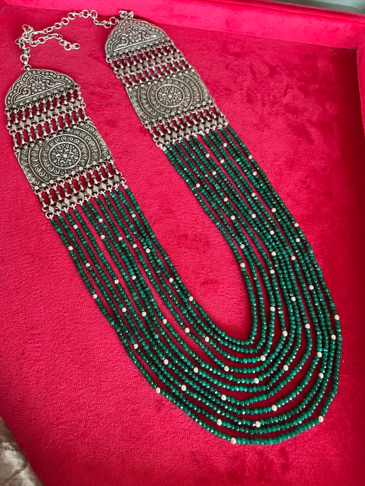 Green Onyx Sterling Silver Rani Haar