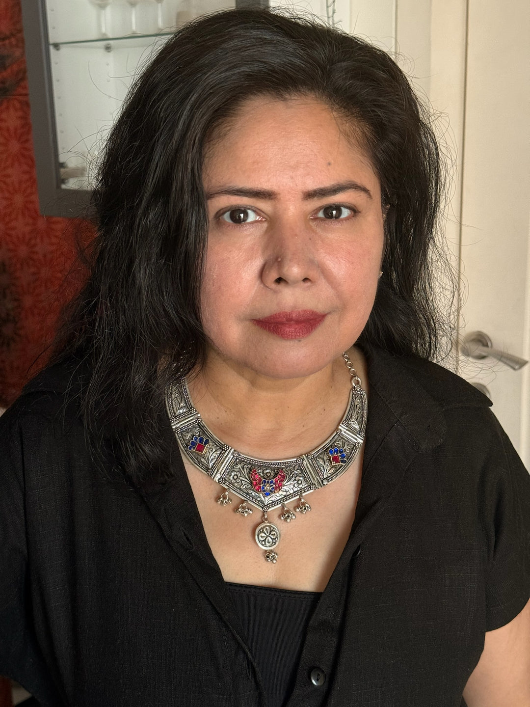 Handmade Elegant 925 Silver Hasli Collar Necklace by SHIVKA