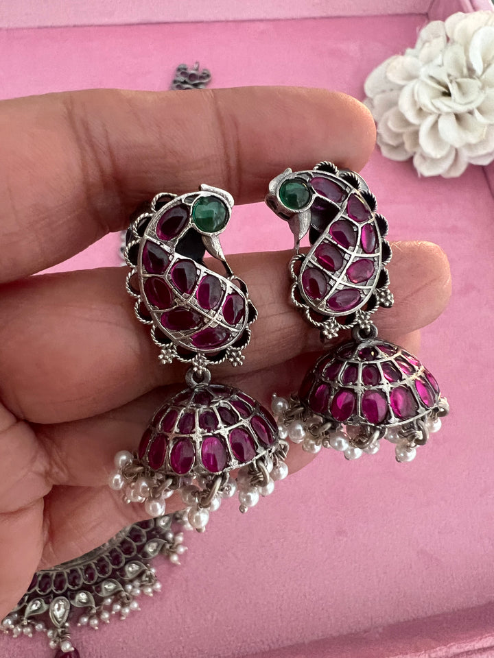 Elegance Redefined: Necklace and Jhumki Earrings Set