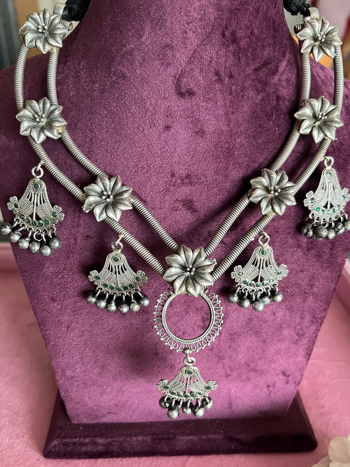 Handcrafted Antique Brass Statement Necklace - Unveil Your Unique Style