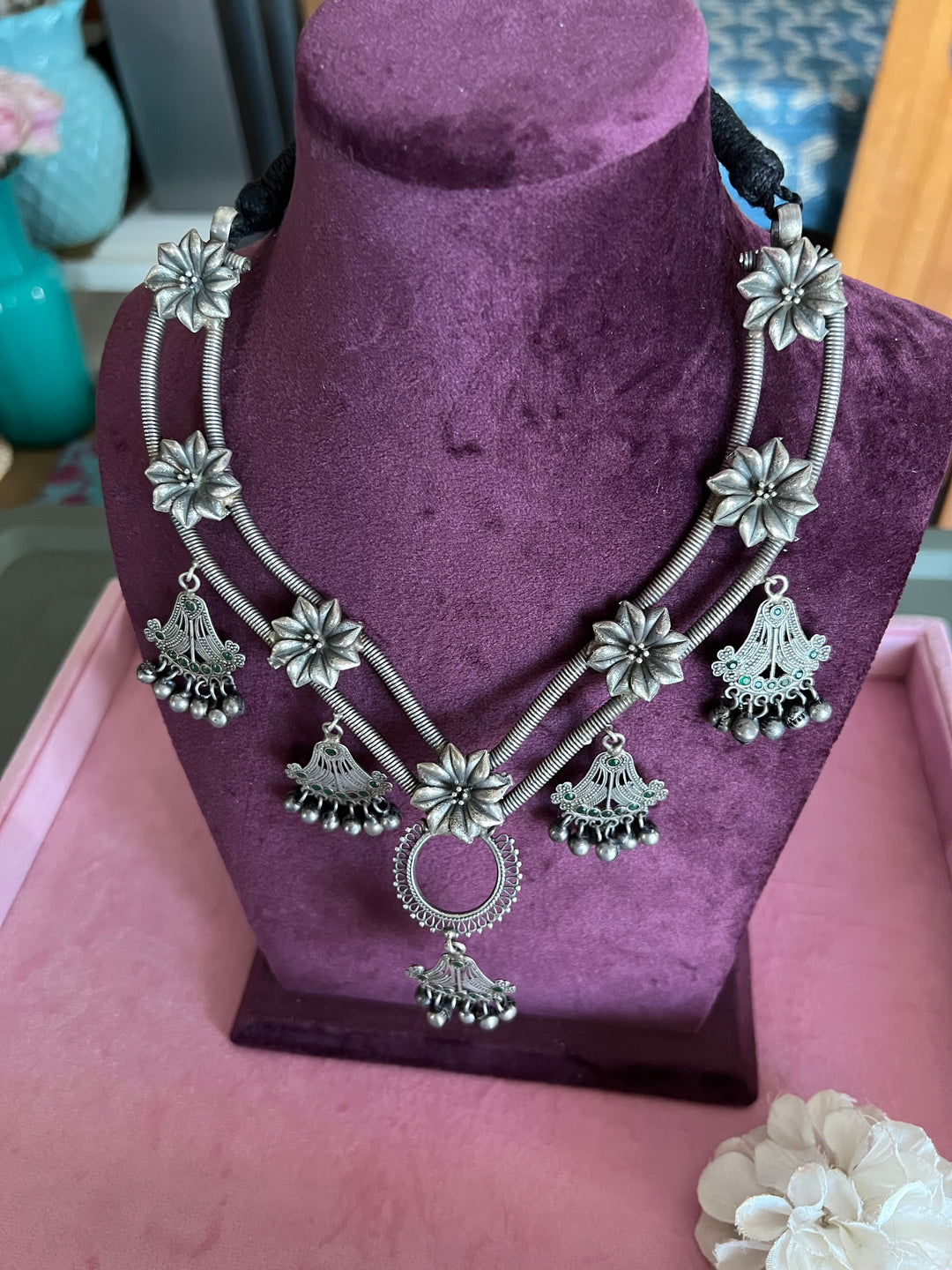 Handcrafted Antique Brass Statement Necklace - Unveil Your Unique Style