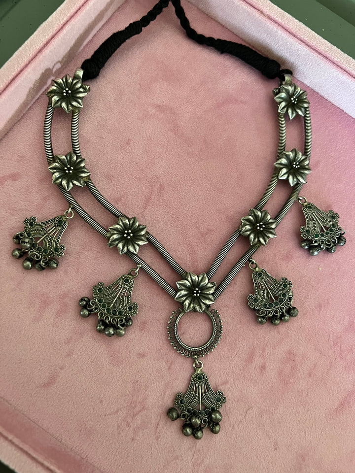 Handcrafted Antique Brass Statement Necklace - Unveil Your Unique Style