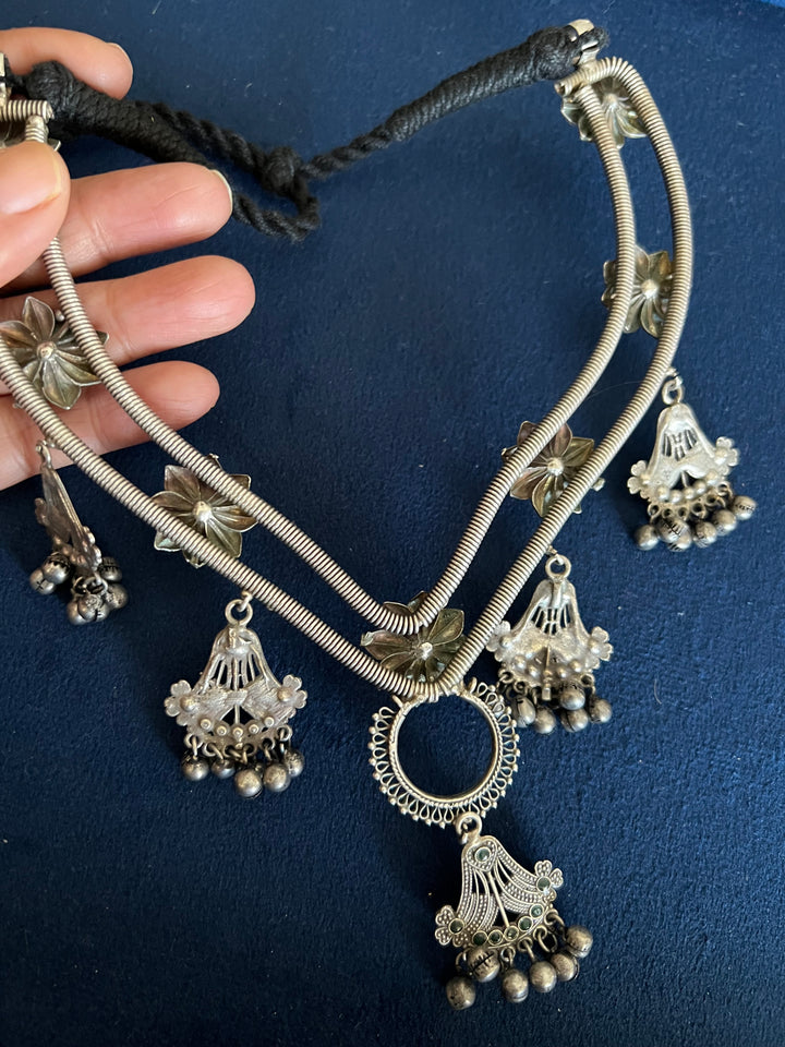 Handcrafted Antique Brass Statement Necklace - Unveil Your Unique Style