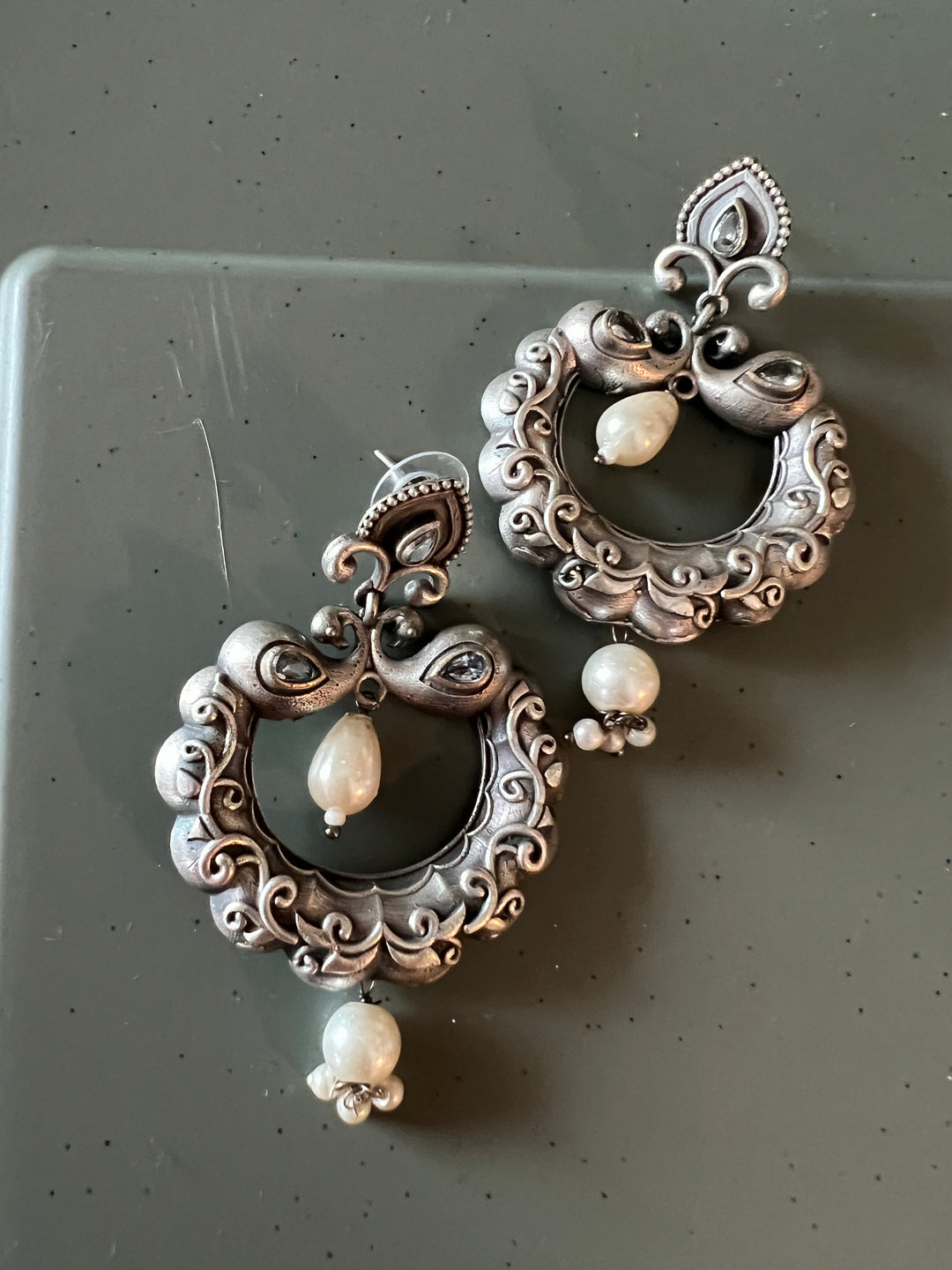 Antique Carved Earrings
