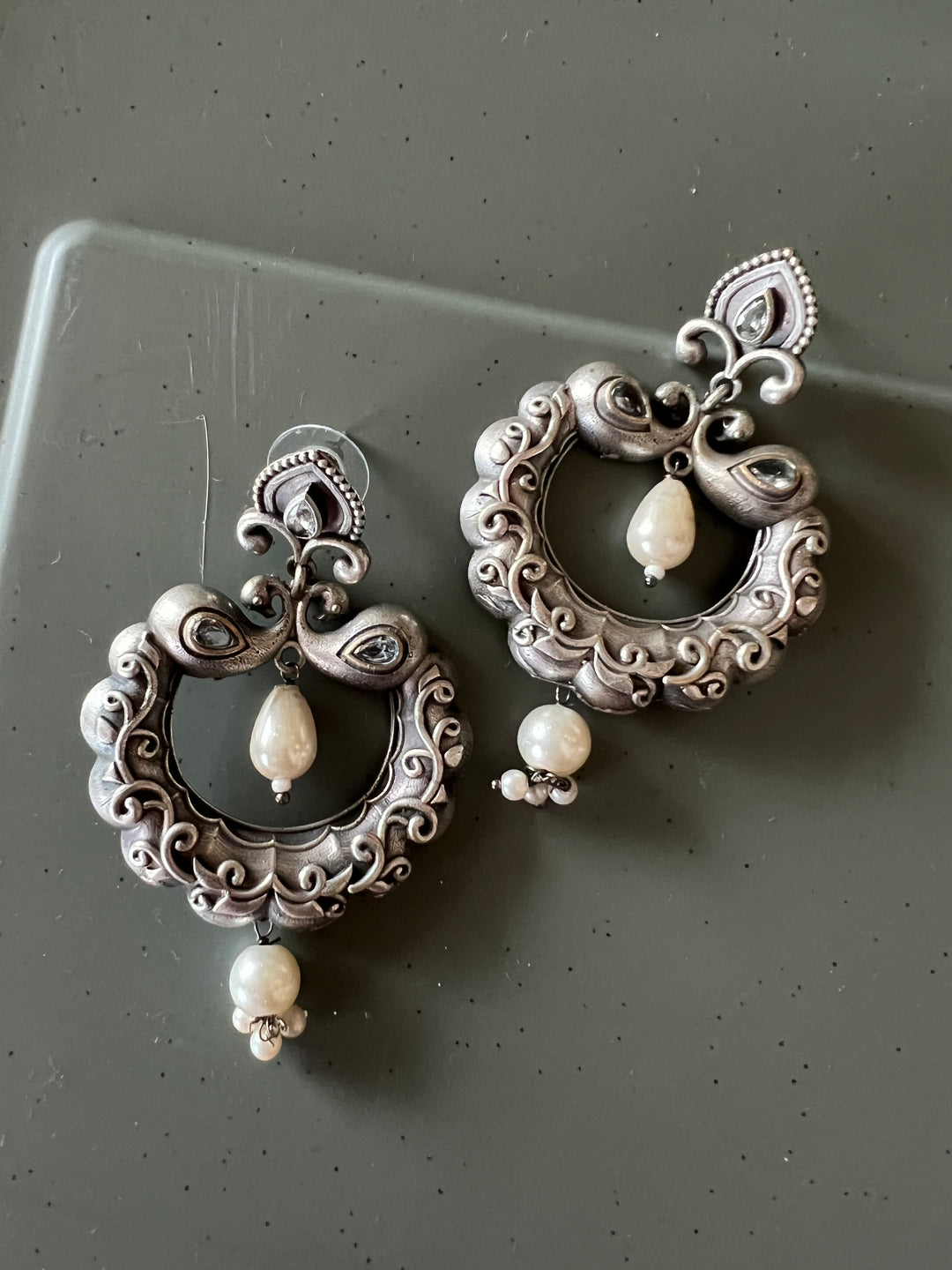 Antique Carved Earrings