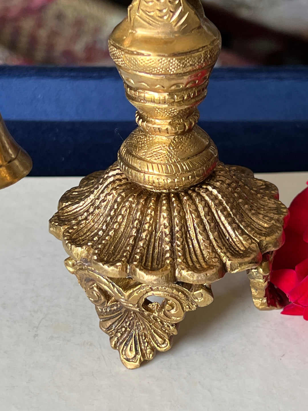 Solid Brass Peacock Diya - Elegance in Illumination