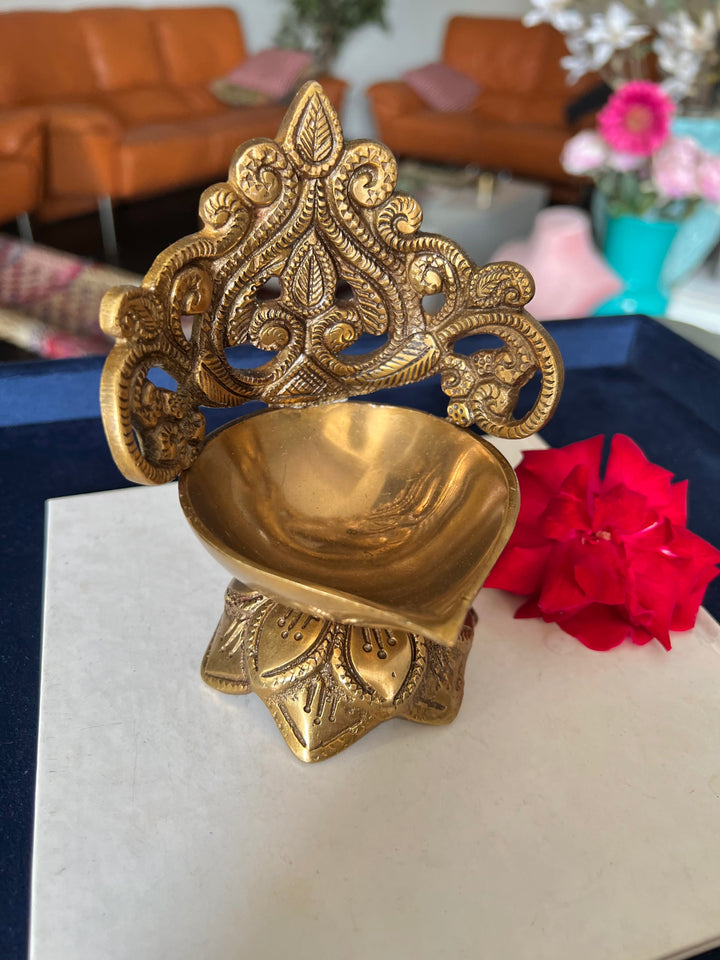 Divine Brass Diya for Sacred Illumination