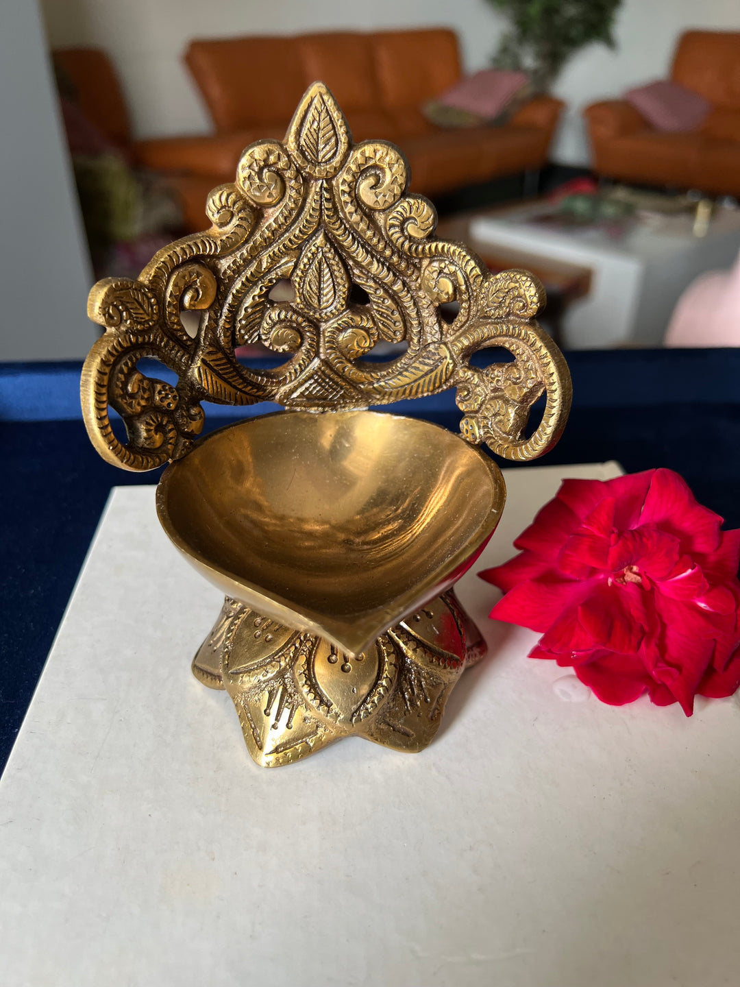Divine Brass Diya for Sacred Illumination
