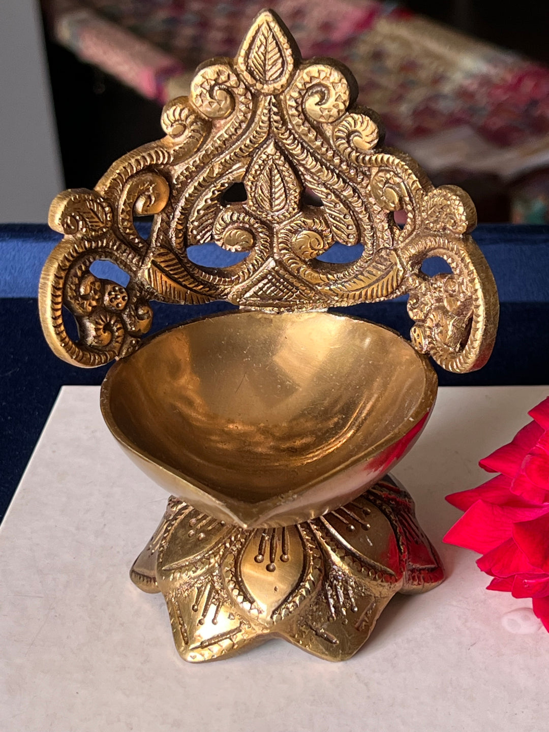 Divine Brass Diya for Sacred Illumination