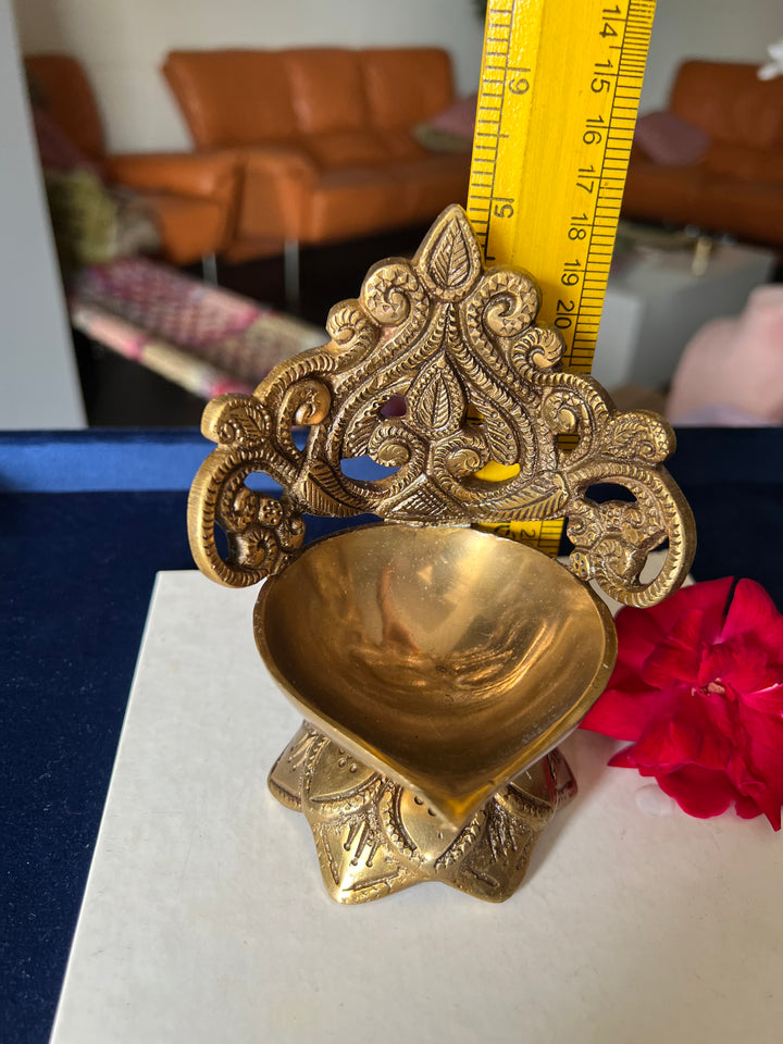 Divine Brass Diya for Sacred Illumination