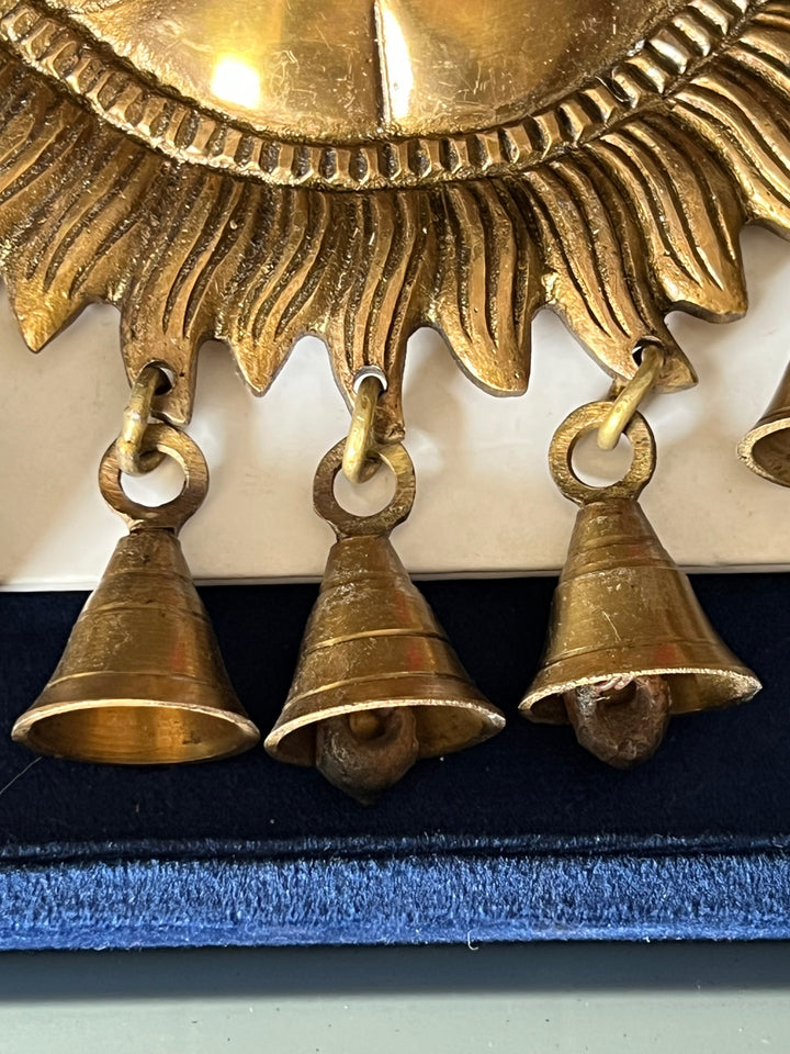 Radiant Sun Brass Wall Hanging - Symbol of Energy and Positivity