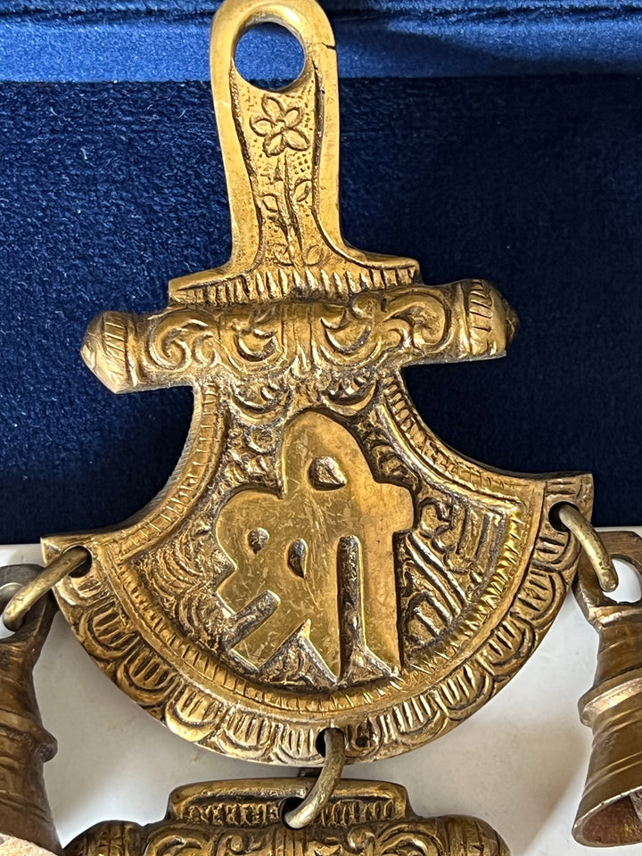 Brass Ganesha Wall Hanging - Divine Blessings for Your Space