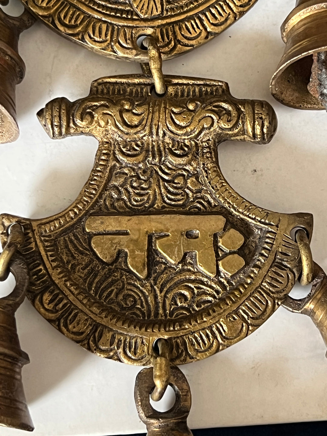 Brass Ganesha Wall Hanging - Divine Blessings for Your Space