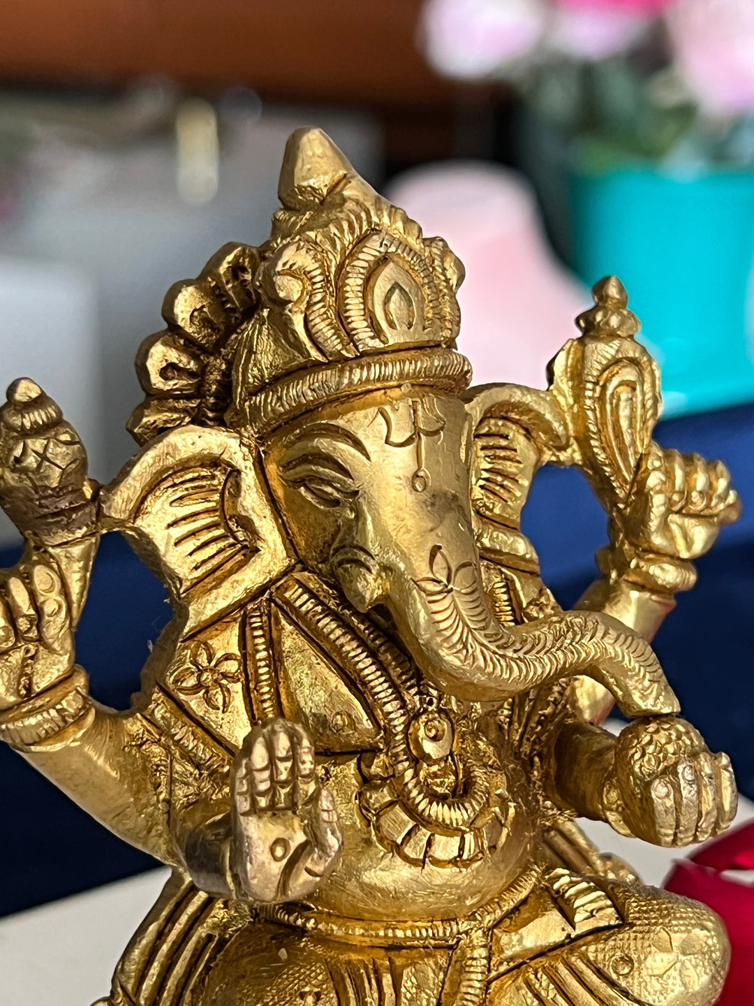 Brass Ganesha Sculpture - Remover of Obstacles and Blessings