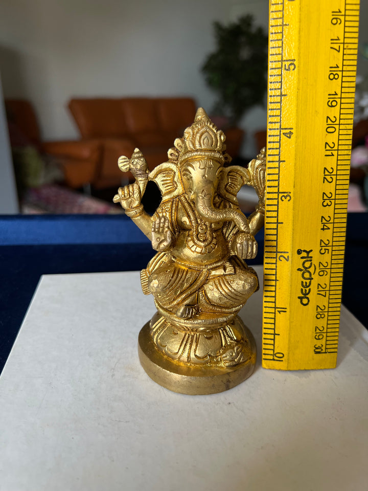 Brass Ganesha Sculpture - Remover of Obstacles and Blessings