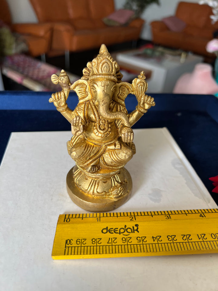 Brass Ganesha Sculpture - Remover of Obstacles and Blessings