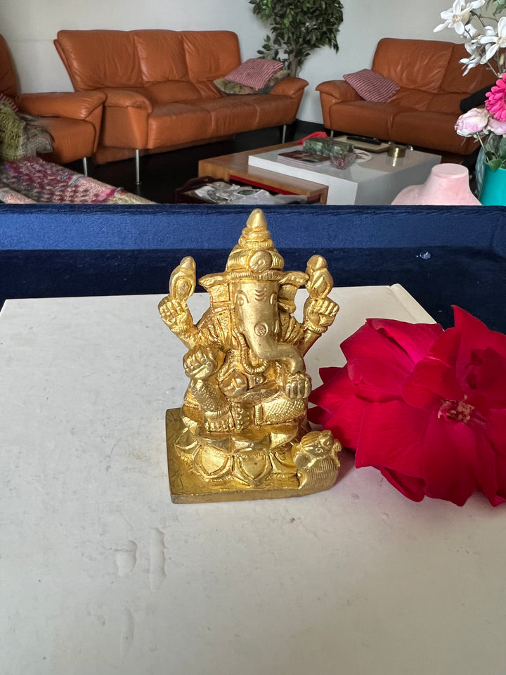 Brass Ganesha Sculpture - Remover of Obstacles and Blessings