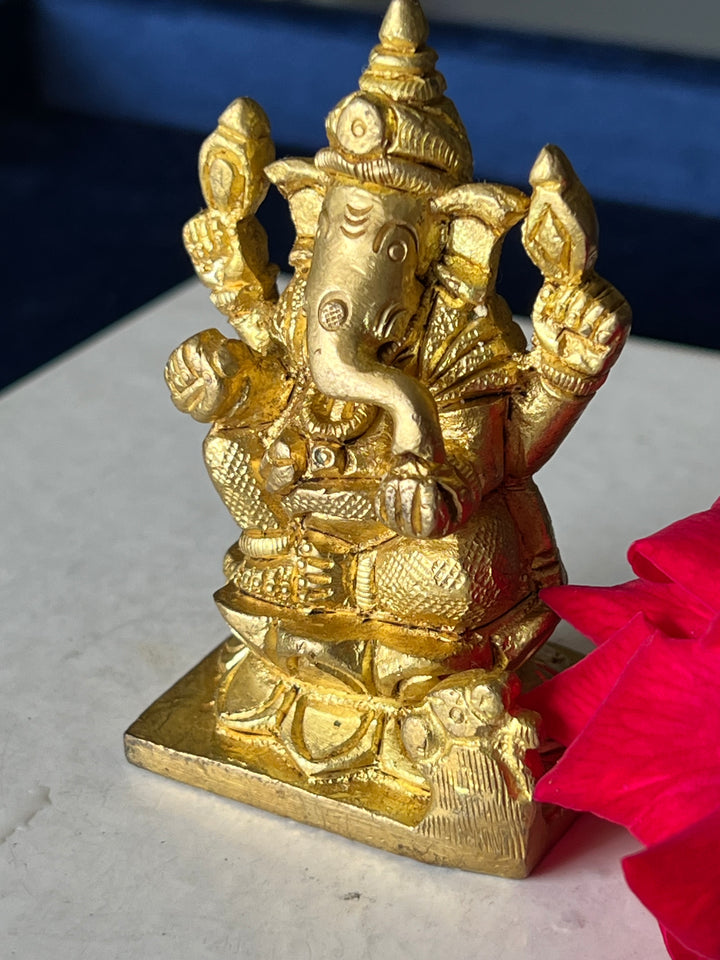 Brass Ganesha Sculpture - Remover of Obstacles and Blessings