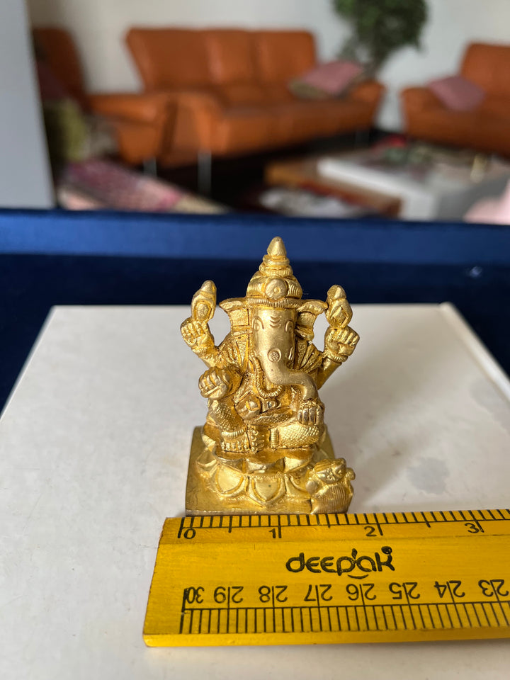 Brass Ganesha Sculpture - Remover of Obstacles and Blessings