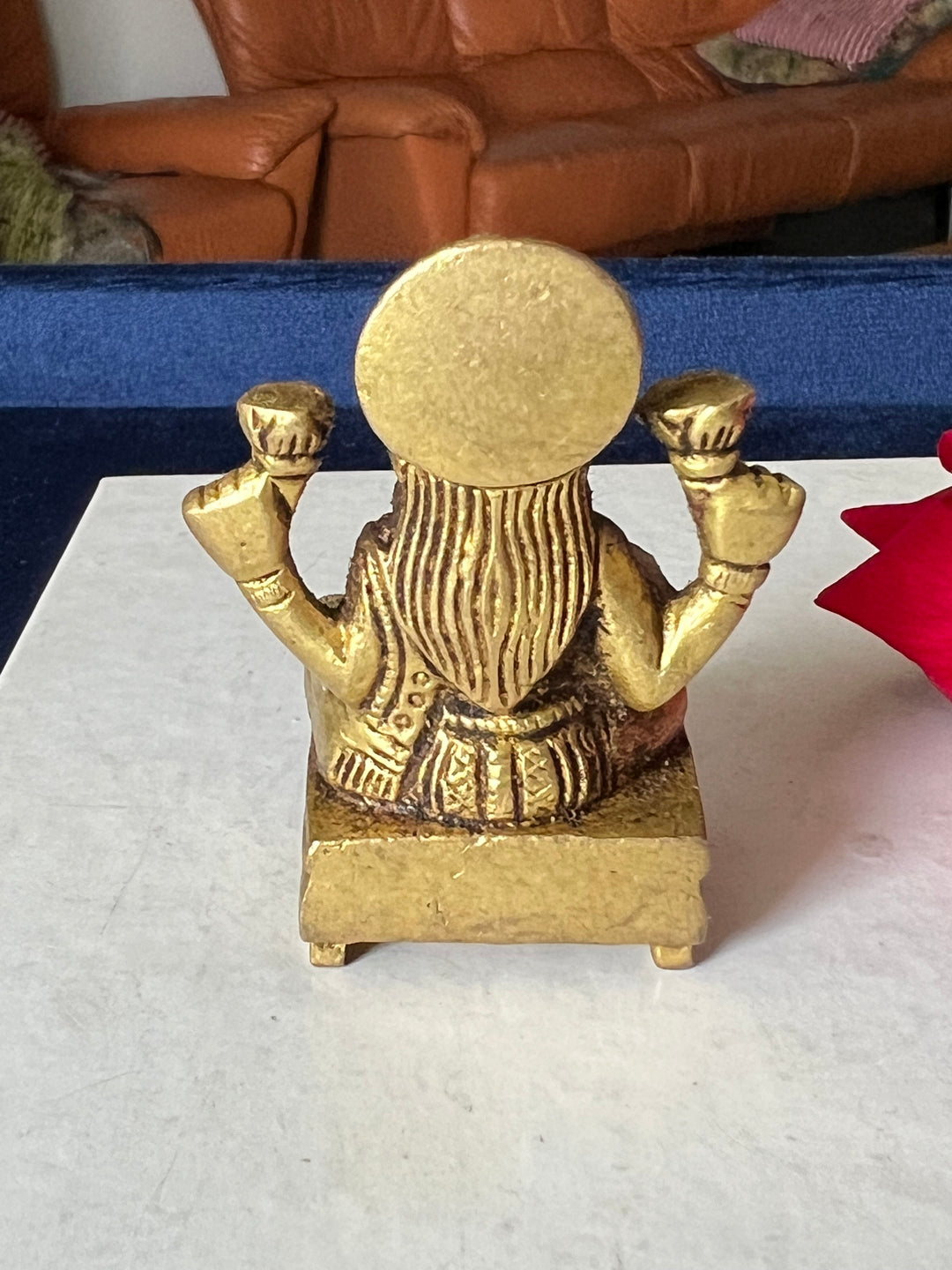 Antique Brass Laxmi Statue - Goddess of Prosperity and Wealth