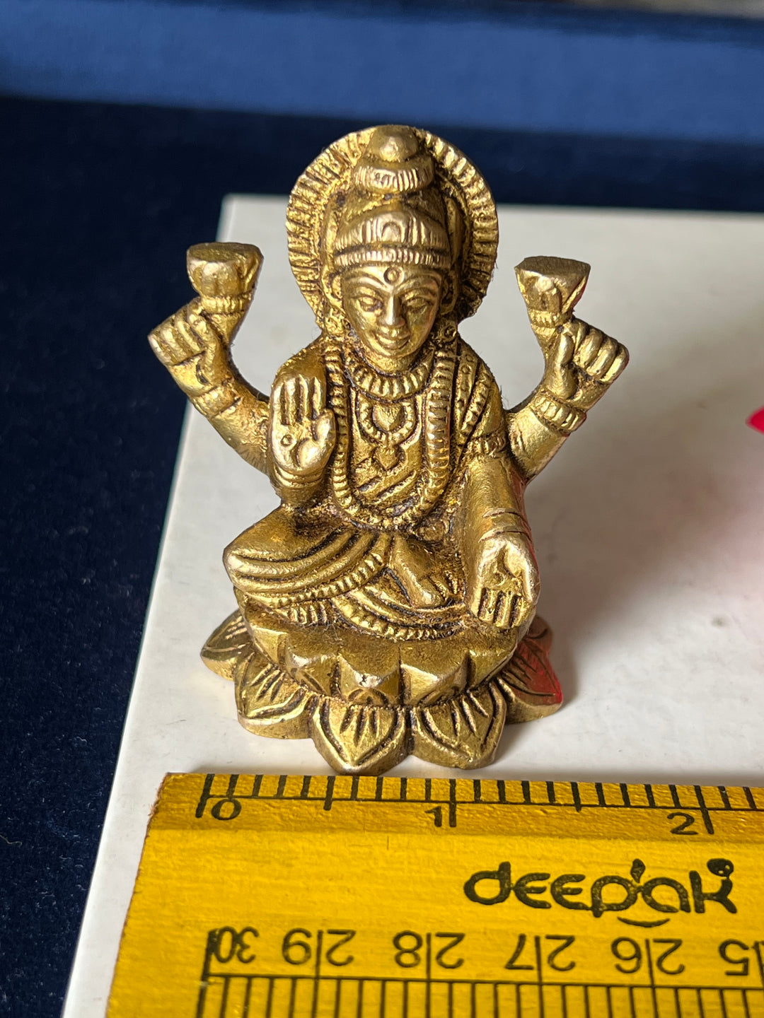 Brass Laxmi Sculpture - Goddess of Wealth and Prosperity