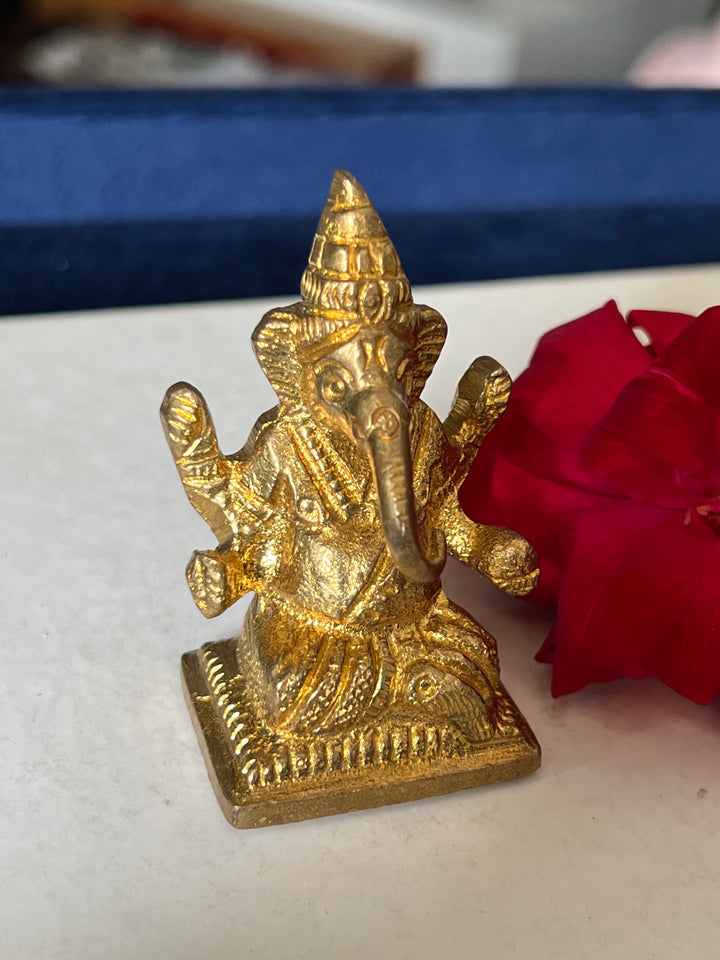 Brass Ganesha Sculpture - Remover of Obstacles and Blessings