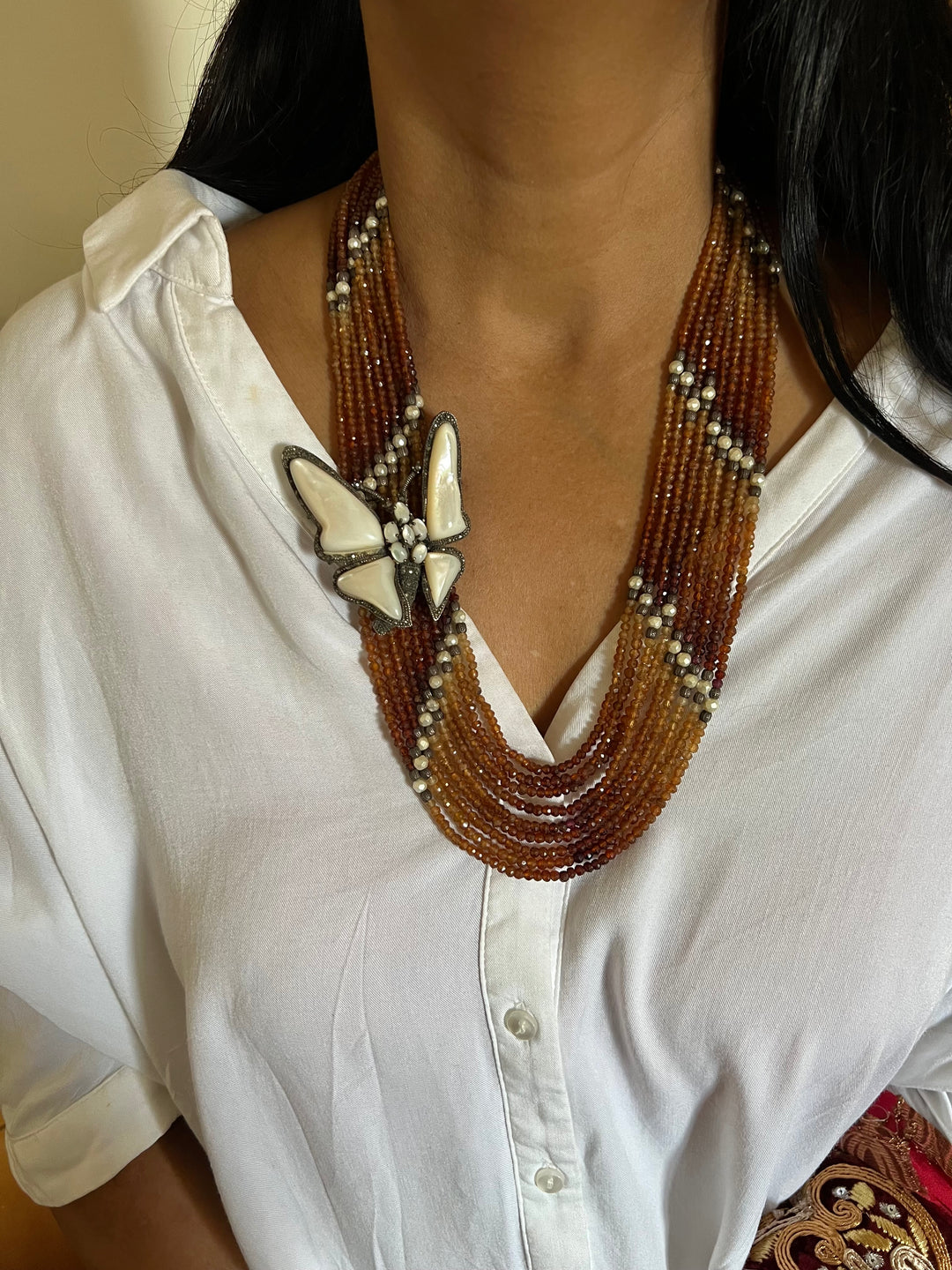 SHIVKA Vintage Pure 925 Silver Necklace