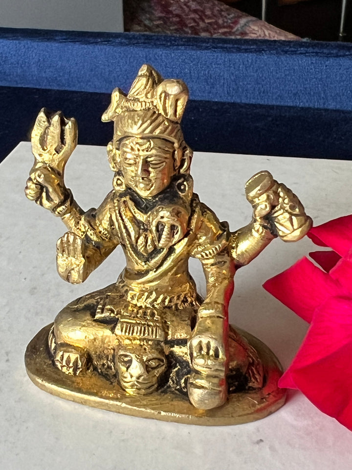 Brass Shiva Sculpture - Tranquility Embodied