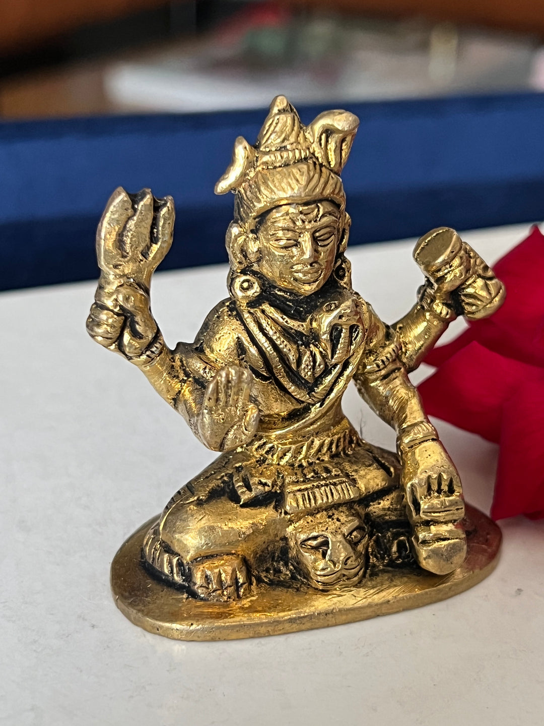 Brass Shiva Sculpture - Tranquility Embodied