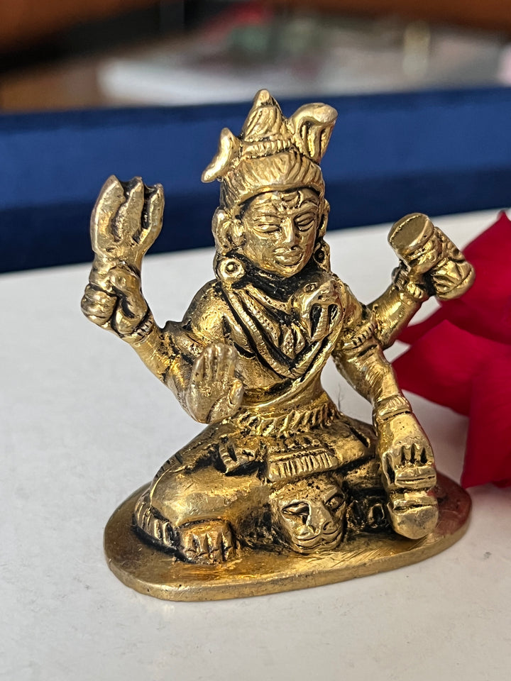 Brass Shiva Sculpture - Tranquility Embodied