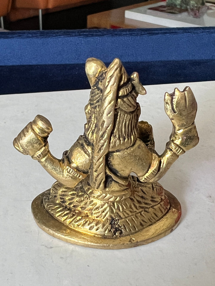 Brass Shiva Sculpture - Tranquility Embodied