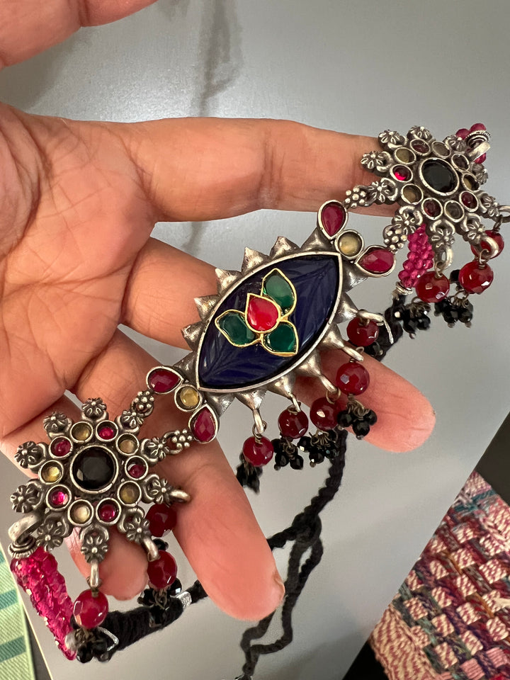 Vintage Artistic Choker with Statement Earrings