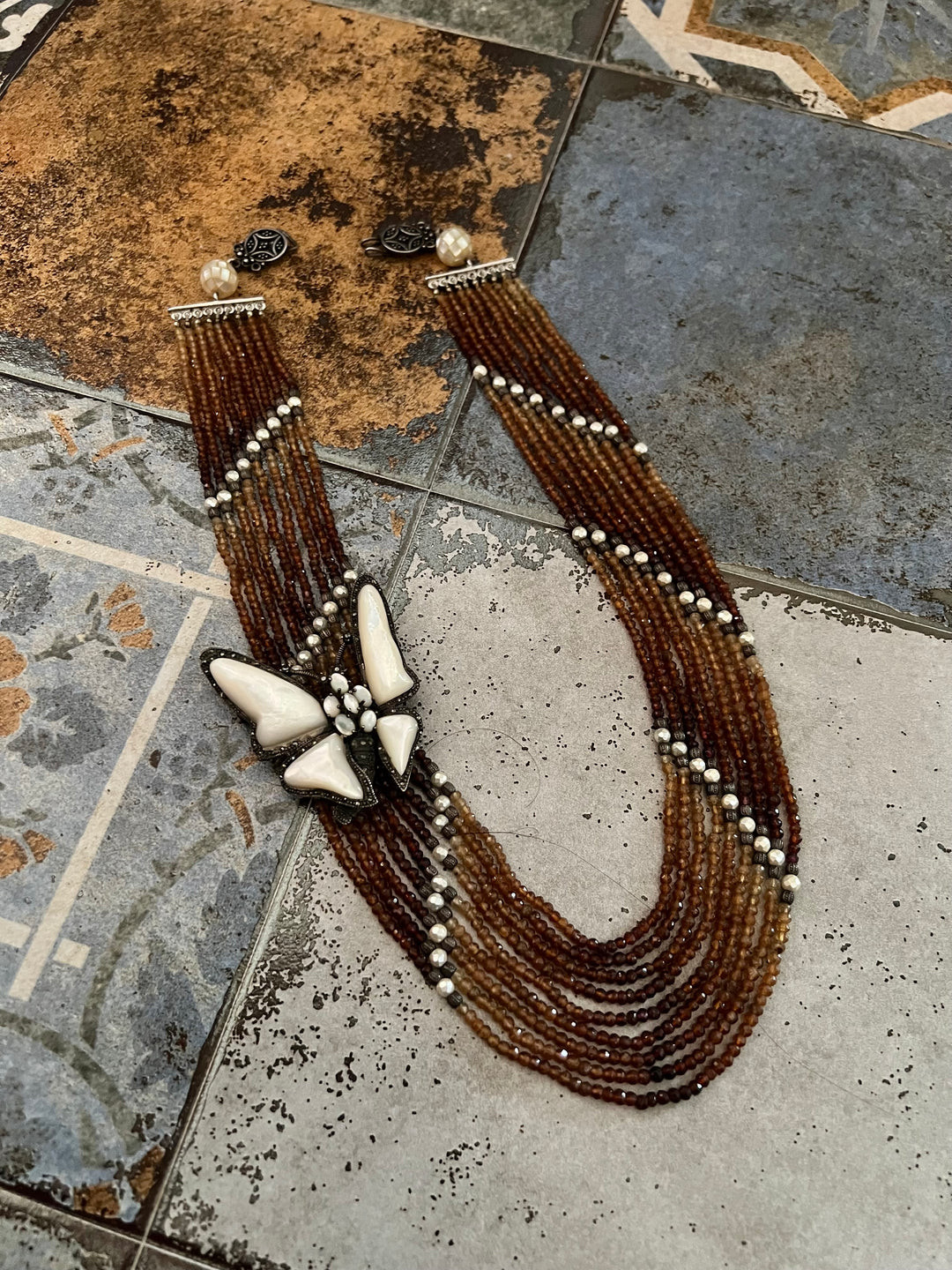 SHIVKA Vintage Pure 925 Silver Necklace