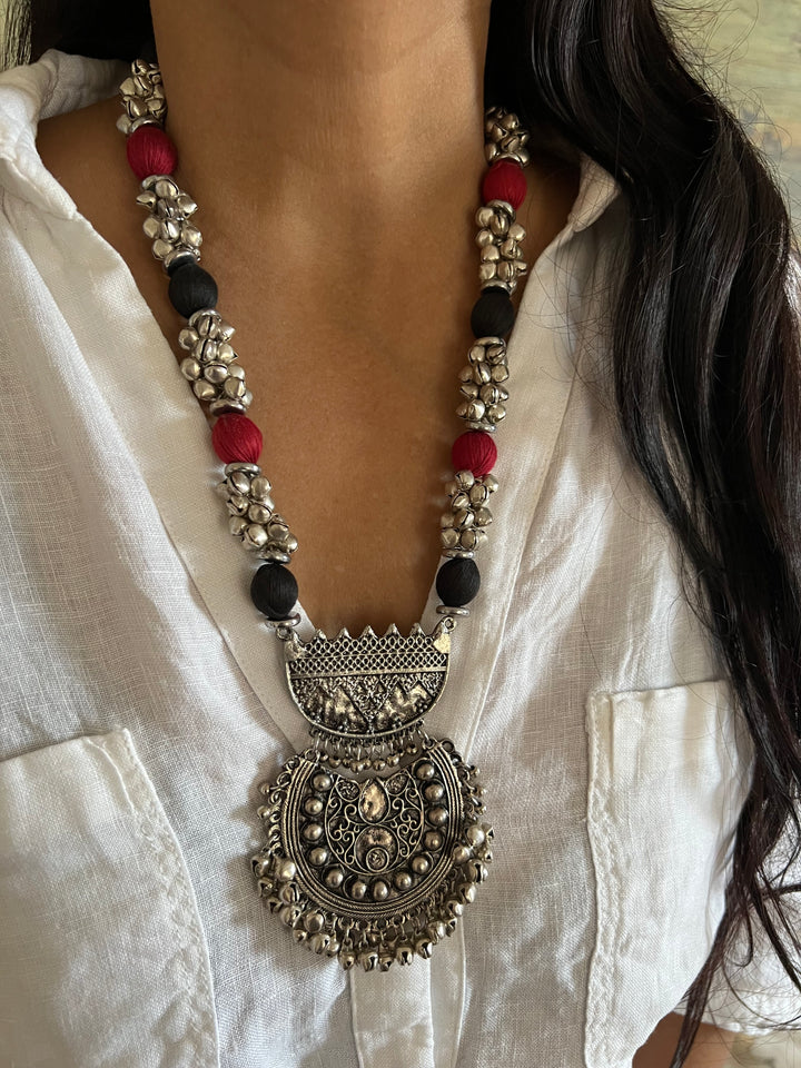 Handcrafted Brass Ghungroo Statement Necklace