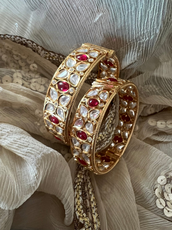 Bridal Kundan Bangles- Set of Two (2)
