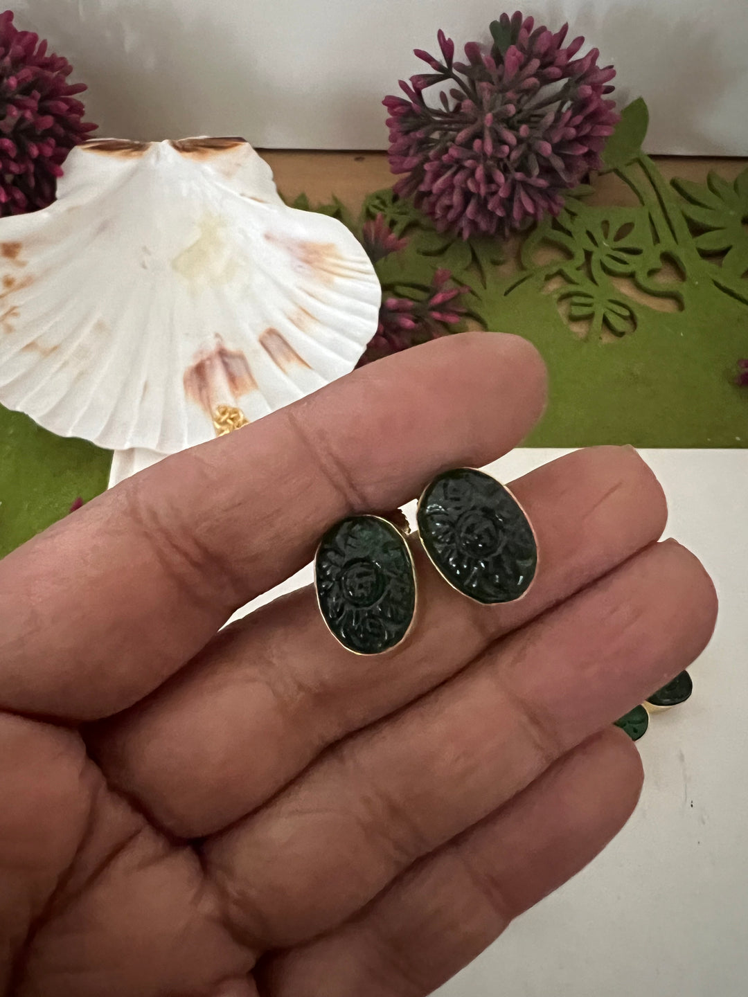 Chrome Diopside Choker and Studs