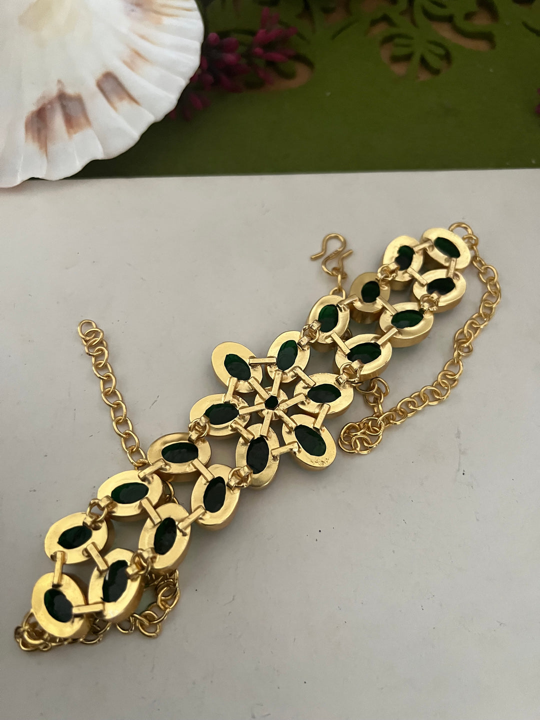 Chrome Diopside Choker and Studs