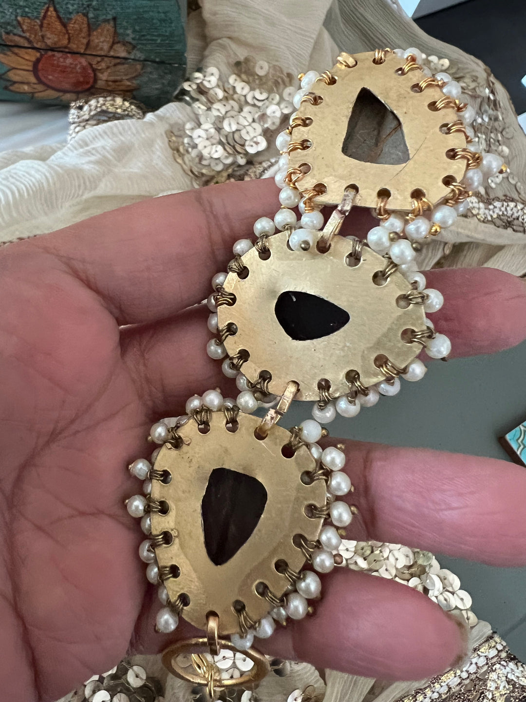 Pearl Clustered Gemstones Bracelet