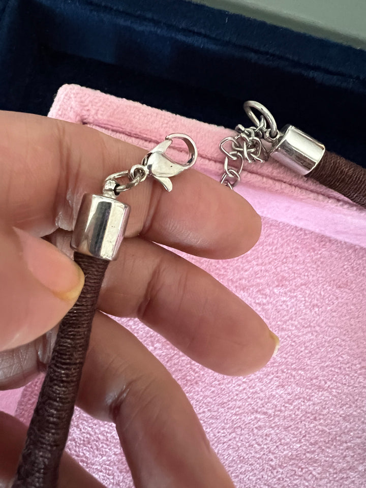 Artisanal Brass and Stone Statement Necklace