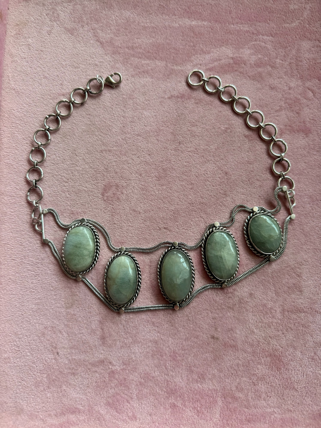 Statement Natural Quartz Gemstone Choker / One-of-a-kind Jewelry/ Indian Choker