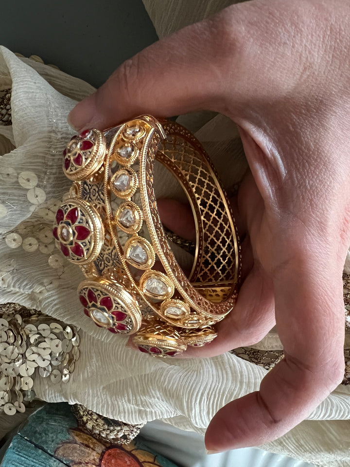 Statement Wedding Kundan Cuff