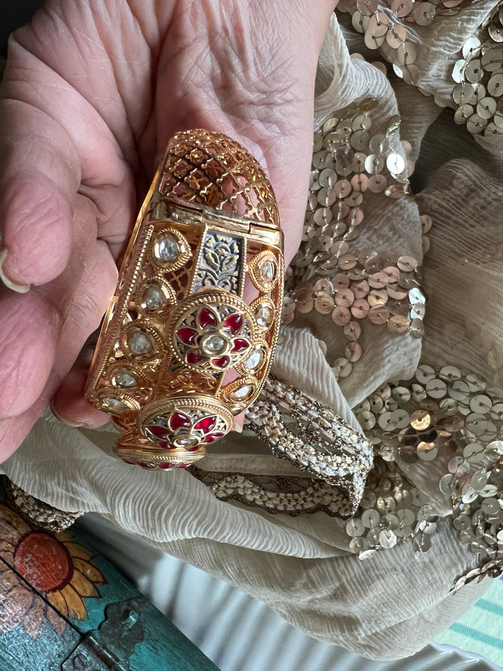 Statement Wedding Kundan Cuff