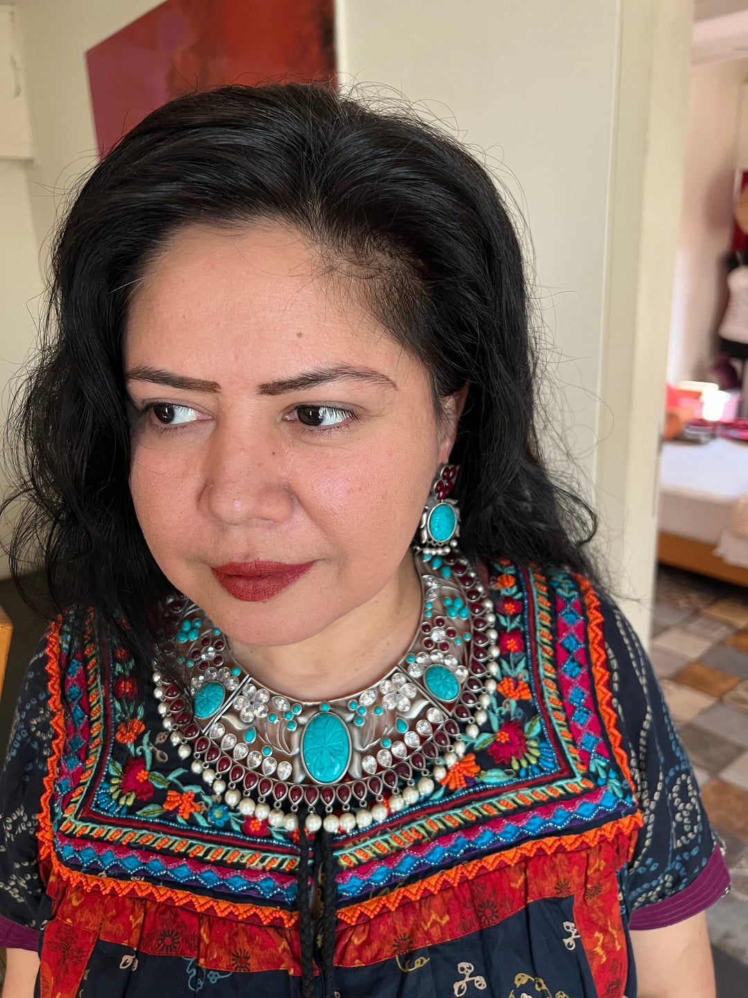 Elegant Necklace with Earrings