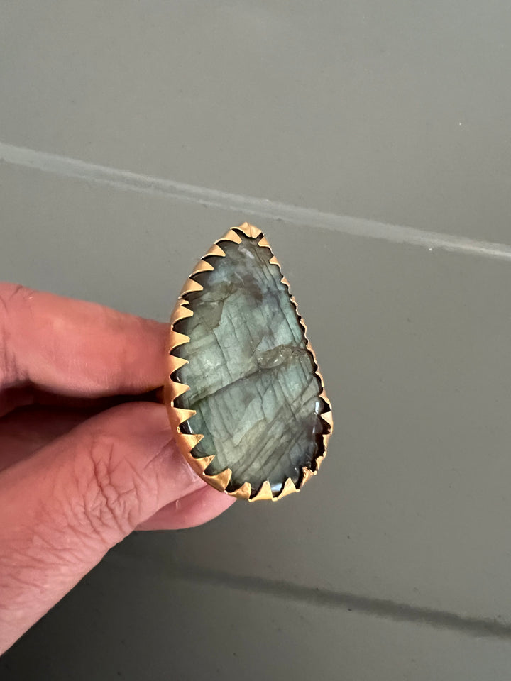 Natural Labradorite Ring