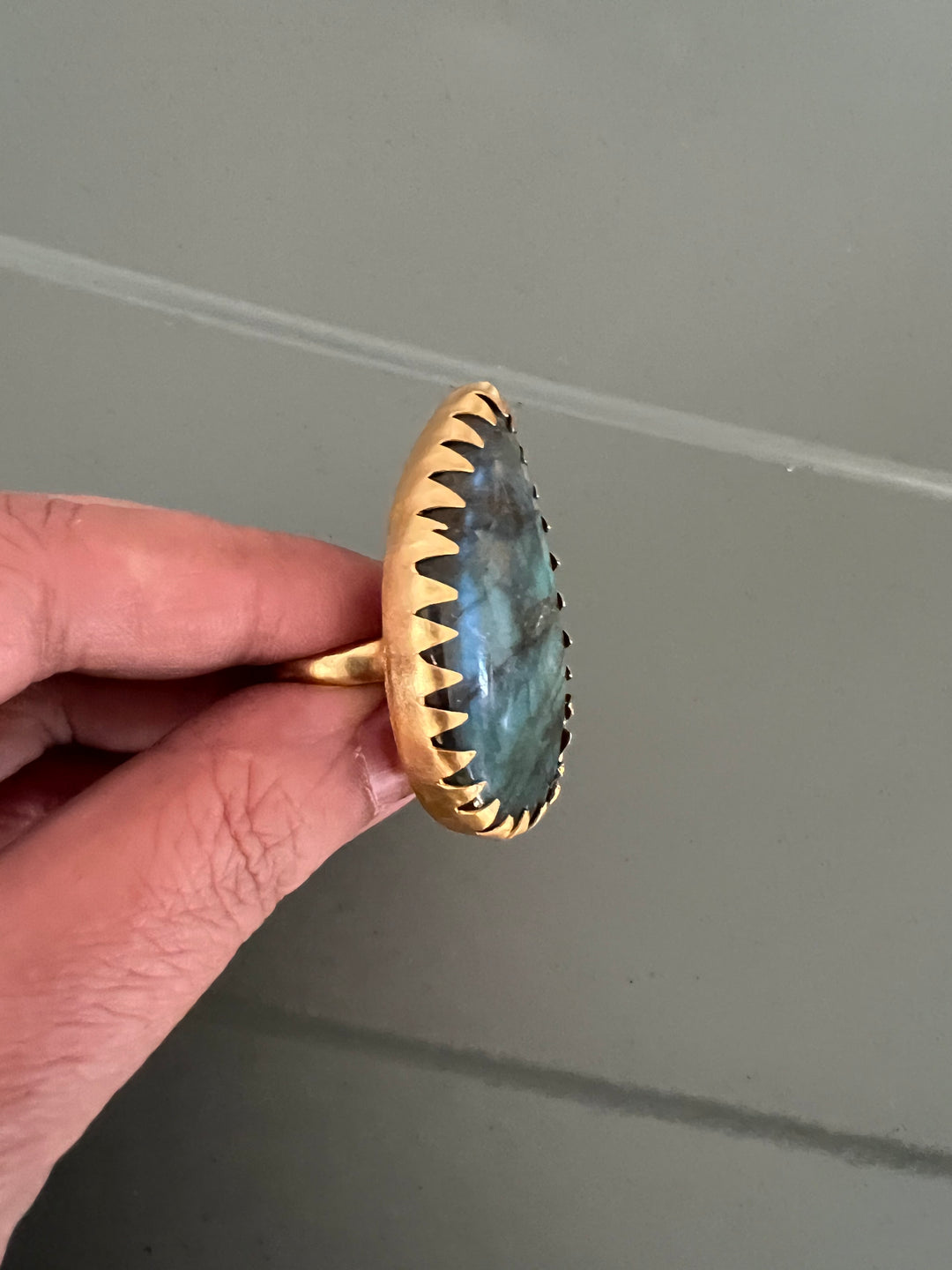 Natural Labradorite Ring